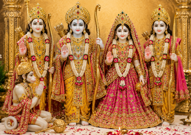 Ram Darbar Poshaks - best customized poshaks in Bareilly by Bhagwanji.ki.Poshaak